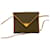 Yves Saint Laurent Bolsa transversal de lona envelope Marrom  ref.1310900