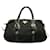 Prada Tessuto Braided Top Handle Bag Black Nylon  ref.1311016