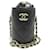 Chanel Bolso bombonera CC Mini Matelasse Negro Piel de cordero  ref.1311087