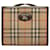 Burberry Haymarket Check French Purse Brown  ref.1311199