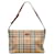 Burberry Haymarket Check Canvas Shoulder Bag Brown Cloth  ref.1311208