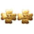 Chanel Clipe de trevo CC em brincos Dourado  ref.1311256