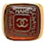 Chanel CC Logo-Debossed Signet Ring Golden  ref.1311258