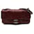 Chanel Bolso mediano con solapa CC Glazed Twisted Roja Cuero  ref.1311287