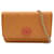 Wallet On Chain Chanel Portafoglio CC in caviale trapuntato con catena Arancione  ref.1311288