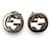 Gucci Interlocking G Stud Earrings Silvery Silver  ref.1311306