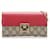 Gucci Portafoglio con lucchetto GG Supreme con catena Rosso  ref.1311339
