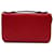 Mit Microguccissima gefütterte Reisebrieftasche mit Reißverschluss Rot Kalbähnliches Kalb  ref.1311340