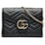 Gucci Portafoglio in pelle GG Marmont con catena Nero Vitello simile a un vitello  ref.1311344