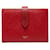 Céline Leather French Purse Red Pony-style calfskin  ref.1311383