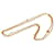 Chanel Mit Kunstperlen gefütterte Strang-Halskette Golden  ref.1311398