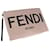 Fendi Logo Flat Pouch Pink Pony-style calfskin  ref.1311441
