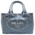 Prada Canapa Logo Handbag Blue Cloth  ref.1311481