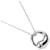 Tiffany & Co Eternal Circle Pendant Necklace Silvery Silver  ref.1311495
