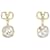 Valentino Boucles d'oreilles pendantes en cristal avec logo V Doré  ref.1311501