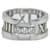 Tiffany & Co 18K Gold 3P Diamond Atlas Ring Silvery  ref.1311540