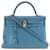 Hermès Clemence Kelly 32 Blue Pony-style calfskin  ref.1311592
