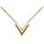 Louis Vuitton Colar Essencial V Dourado  ref.1311611