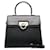 Salvatore Ferragamo Leather Gancini Handbag Black Pony-style calfskin  ref.1311657