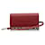 Burberry Nova Check Leather Key Case Red  ref.1311669