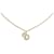 Dior Collar con colgante de diamantes de imitación y logo Dorado  ref.1311694