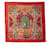 Hermès carré 90 Sciarpa in seta Orgauphone et Autres Mecaniques Rosso  ref.1311740