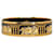 Hermès Bracelet cheval en émail doré GM Email Noir  ref.1311744