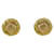 Chanel Clipe redondo em brincos Dourado  ref.1312031