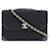 Chanel Bolso CC con solapa y tejido de punto acolchado Negro Lienzo  ref.1312039