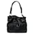 Burberry Canvas Leather Trim Drawstring Shoulder Bag Black Cloth  ref.1312055