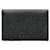 Bulgari Leather Card Holder Wallet Black Pony-style calfskin  ref.1312064