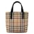 Burberry House Check Canvas Handbag Brown Cloth  ref.1312151