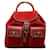 Gucci Suede Bamboo Backpack Red  ref.1312202