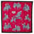 Hermès 90 Bufanda de seda carrusel Rosa  ref.1312216