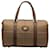 Burberry Plaid Canvas Handbag Bronze Cloth  ref.1312271