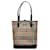 Burberry House Check Canvas Tote Bag Brown Cloth  ref.1312281