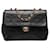 Chanel Klassische quadratische Mini-Tasche mit einzelner Klappe Schwarz Lammfell  ref.1312294