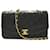 Chanel Bolsa transversal com aba Diana Preto Pele de cordeiro  ref.1312310