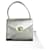 Chanel CC Kelly Tasche in Metallic-Optik Silber Lammfell  ref.1312313