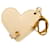 Dior Leather Heart Mirror Bag Charm White Pony-style calfskin  ref.1312390