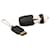 Fendi Karlito Flash Drive Bag Charm Black Rubber  ref.1312398