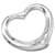Tiffany & Co Pingente Coração Aberto em Prata  ref.1312400
