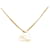 Dior Muschel-Herz-Anhänger-Halskette Golden  ref.1312401