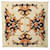 Dior Lenço de seda com padrão floral Marrom  ref.1312405