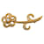 Dior Rhinestone Flower Brooch Golden  ref.1312406