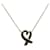 Tiffany & Co Silberne liebevolle Herz-Anhänger-Halskette Geld  ref.1312414
