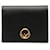 F est le portefeuille compact en cuir à deux volets Fendi Veau façon poulain Noir  ref.1312417