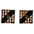 Dior Gemelli quadrati con logo D'oro  ref.1312430