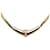 Dior Rhinestone Chain Necklace Golden  ref.1312431