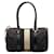 Gucci Mini-Web-Boston-Tasche aus GG Canvas Schwarz Leinwand  ref.1312455